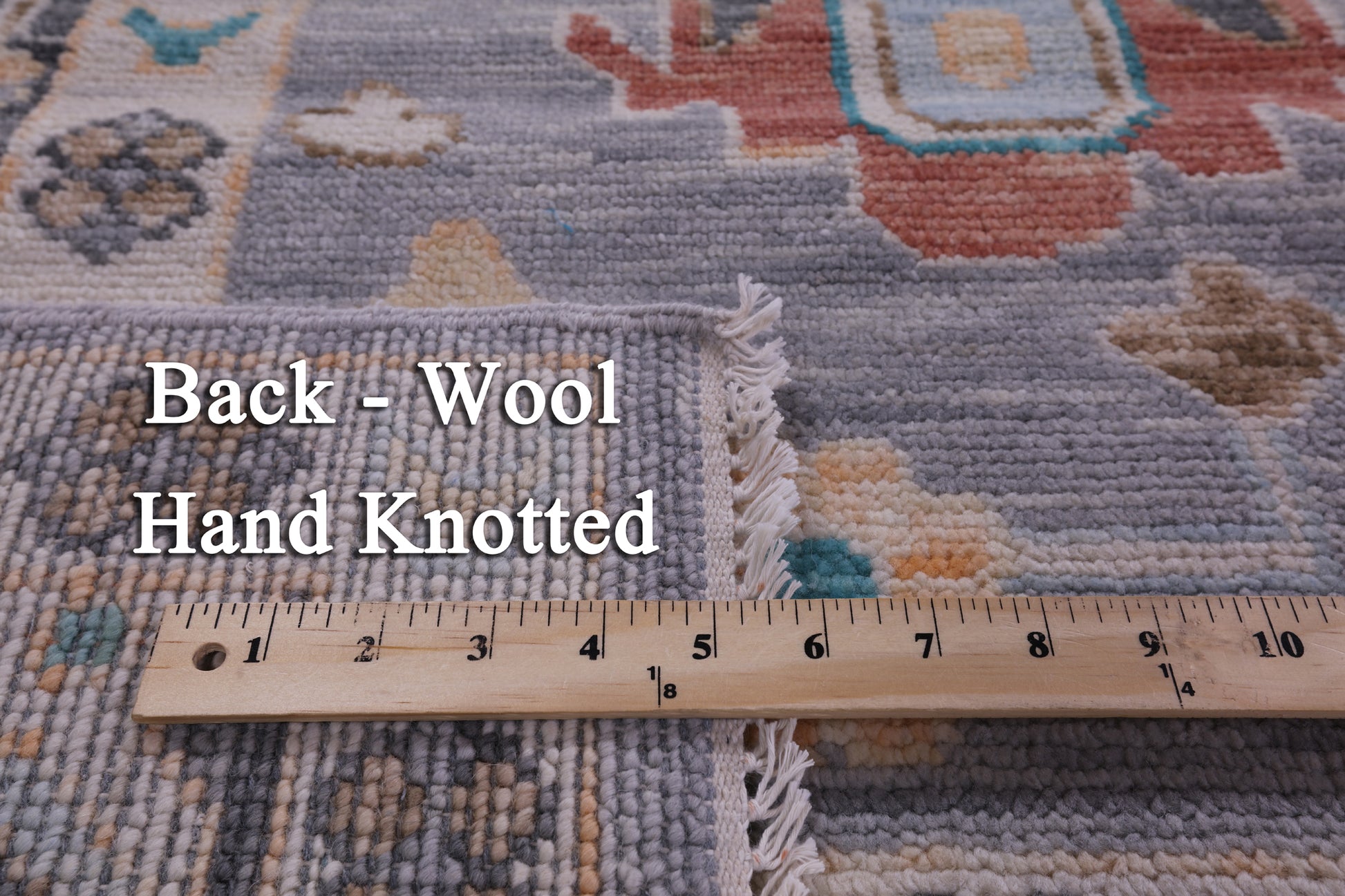 Grey Turkish Oushak Hand Knotted Wool Rug - 9' 0" X 11' 11" - Golden Nile