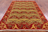 William Morris Handmade Wool Area Rug - 6' 3" X 9' 0" - Golden Nile