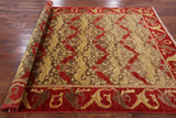 William Morris Handmade Wool Area Rug - 6' 3" X 9' 0" - Golden Nile