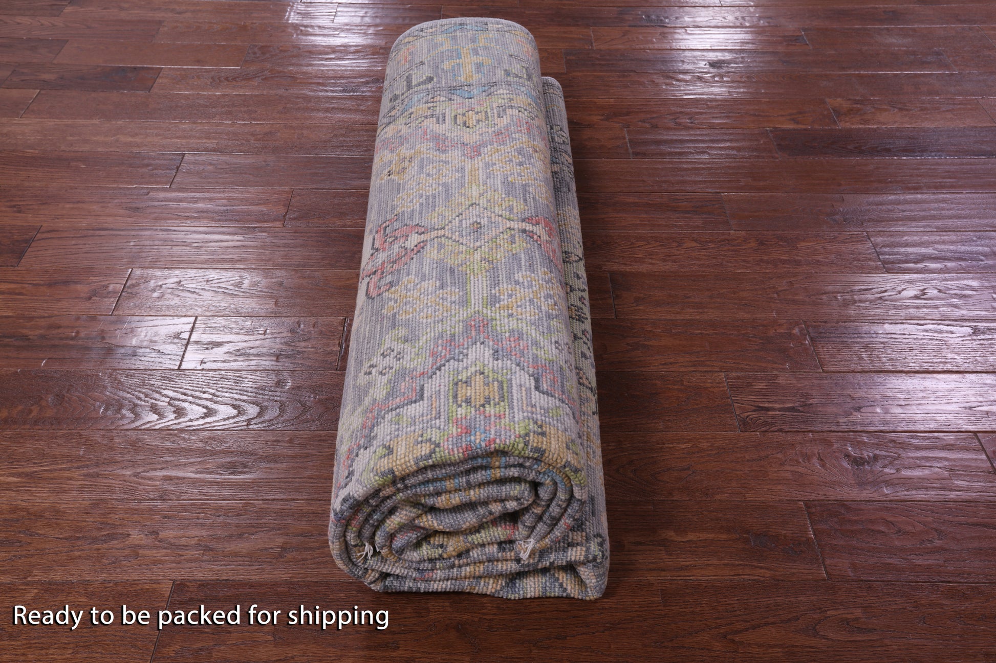 Grey Turkish Oushak Handmade Wool Rug - 8' 2" X 9' 11" - Golden Nile