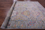 Grey Turkish Oushak Handmade Wool Rug - 8' 2" X 9' 11" - Golden Nile