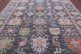 Grey Turkish Oushak Hand Knotted Wool Rug - 10' 0" X 13' 11" - Golden Nile