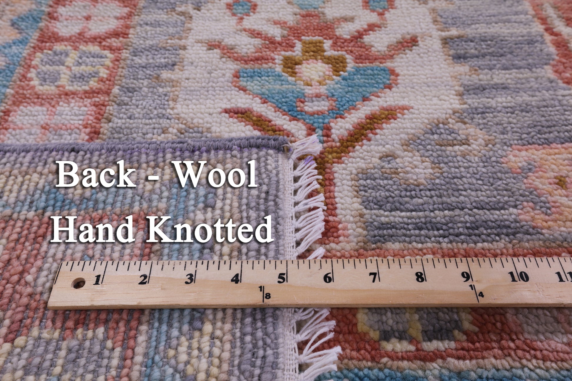 Grey Super Kazak Hand Knotted Wool Rug - 9' 1" X 12' 0" - Golden Nile