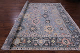 Grey Turkish Oushak Hand Knotted Wool Rug - 10' 3" X 14' 0" - Golden Nile