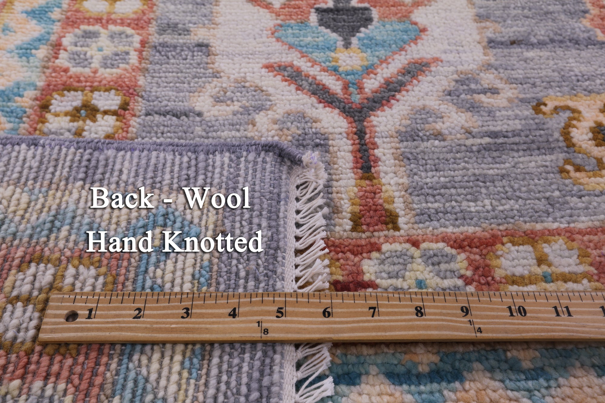 Grey Kazak Hand Knotted Wool Rug - 10' 1" X 13' 11" - Golden Nile
