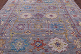 Grey Turkish Oushak Hand Knotted Wool Rug - 8' 10" X 11' 11" - Golden Nile