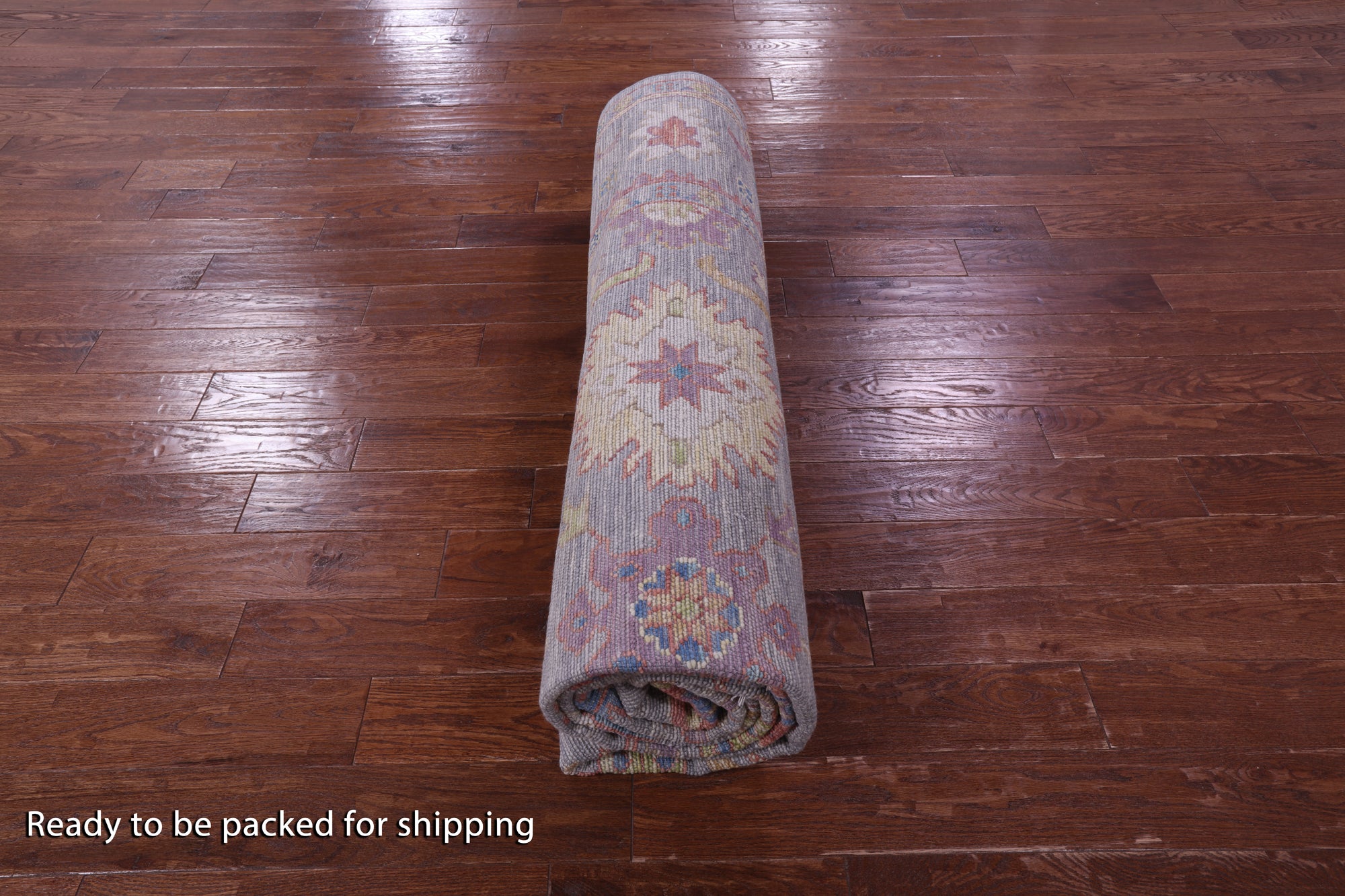 Grey Turkish Oushak Hand Knotted Wool Rug - 8' 10" X 11' 11" - Golden Nile