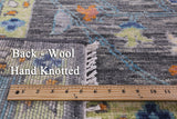 Grey Turkish Oushak Hand Knotted Wool Rug - 9' 3" X 12' 3" - Golden Nile