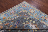 Grey Turkish Oushak Hand Knotted Wool Rug - 9' 3" X 12' 3" - Golden Nile