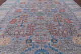 Grey Turkish Oushak Handmade Wool Rug - 12' 3" X 14' 9" - Golden Nile