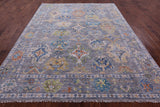 Grey Turkish Oushak Handmade Wool Rug - 8' 2" X 10' 2" - Golden Nile
