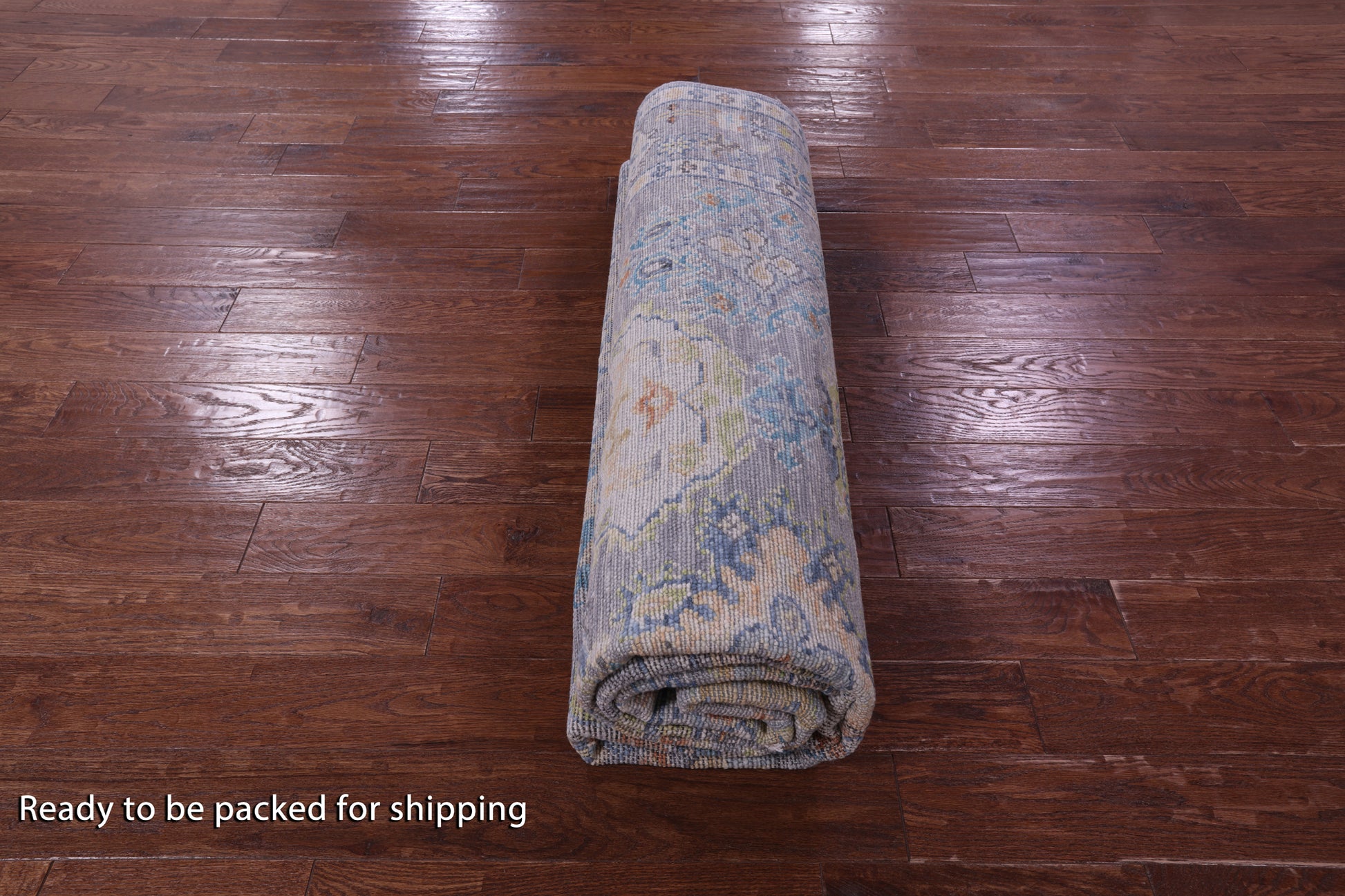 Grey Turkish Oushak Handmade Wool Rug - 8' 2" X 10' 2" - Golden Nile