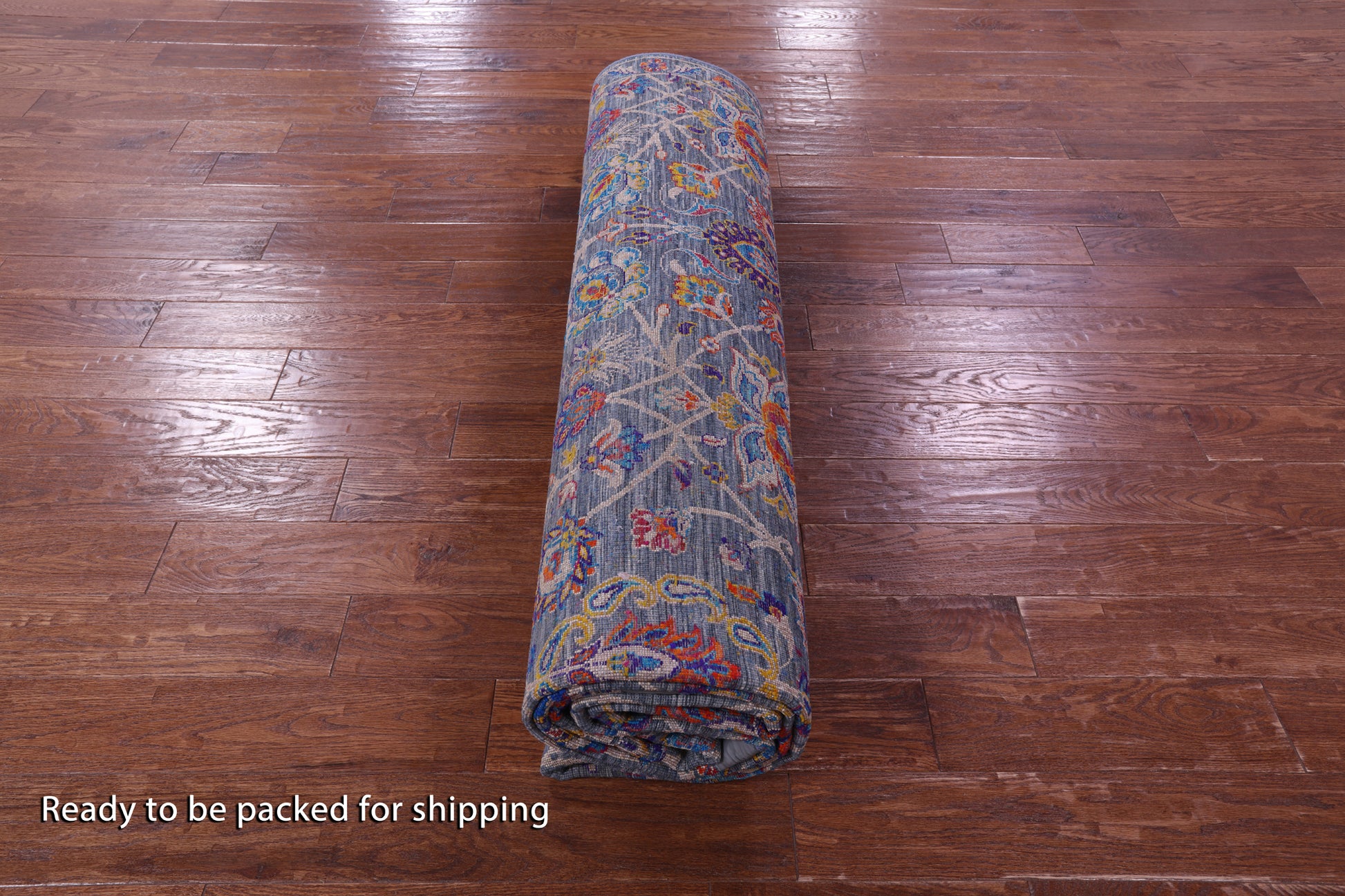 Grey Persian Hand Knotted Wool Rug - 8' 10" X 12' 0" - Golden Nile
