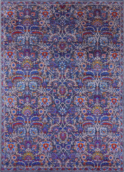 Grey Persian Hand Knotted Wool Rug - 8' 10" X 12' 0" - Golden Nile