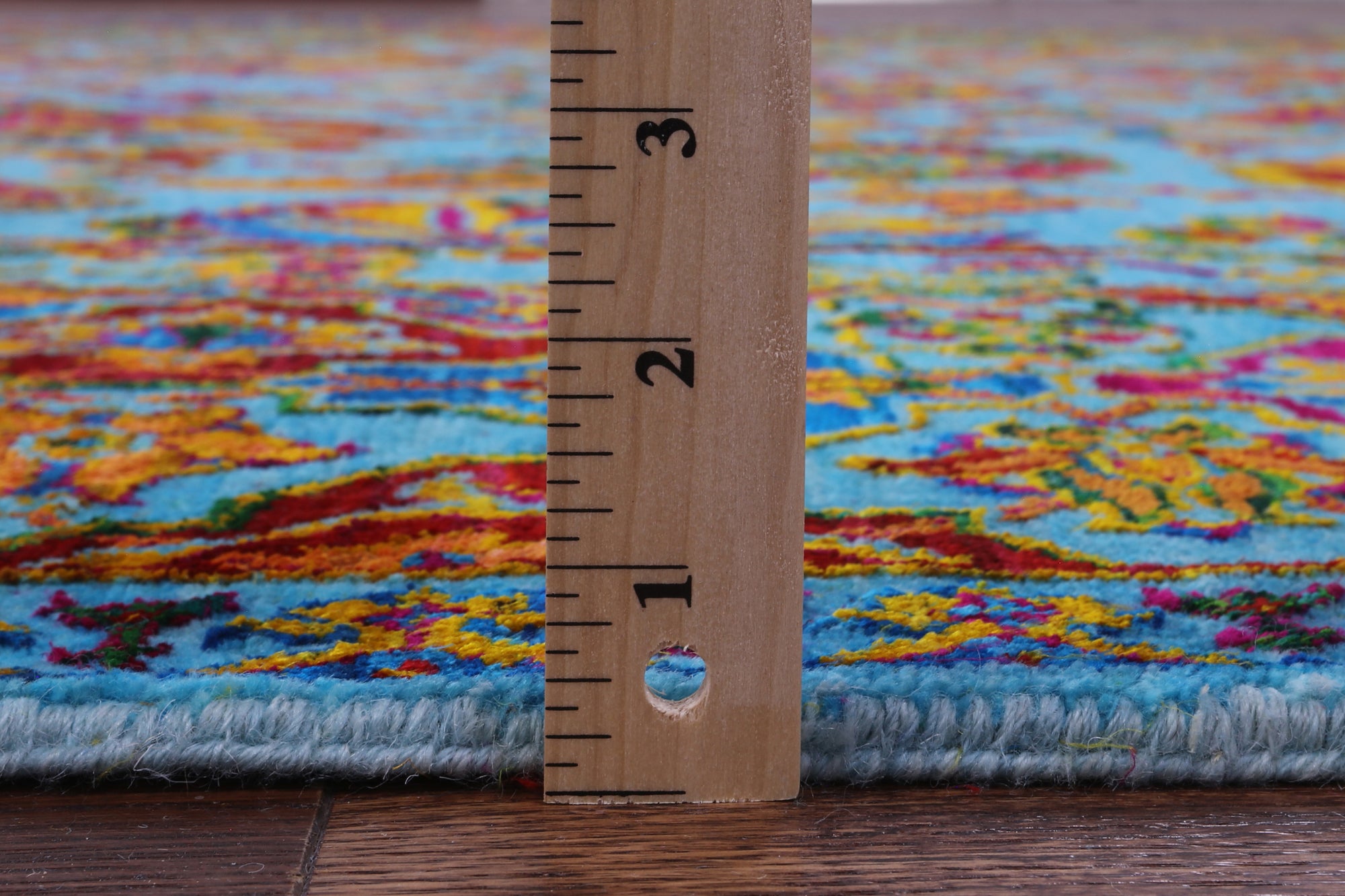 Blue Persian Handmade Wool & Silk Rug - 8' 11" X 11' 10" - Golden Nile