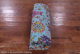 Blue Persian Tabriz Handmade Wool & Silk Rug - 6' 1" X 8' 10" - Golden Nile