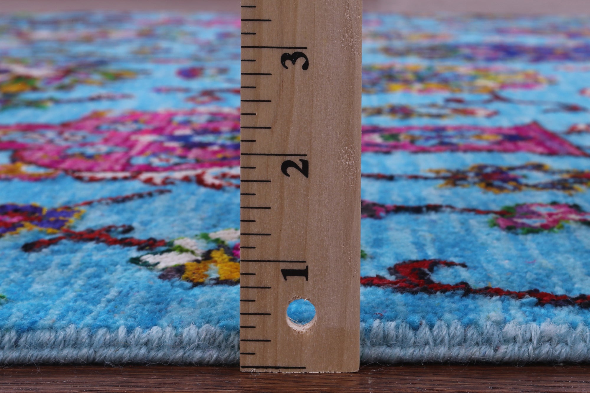 Blue Persian Tabriz Handmade Wool & Silk Rug - 6' 1" X 8' 10" - Golden Nile