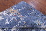 Abstract Contemporary Hand Knotted Wool & Silk Rug - 8' 0" X 9' 10" - Golden Nile