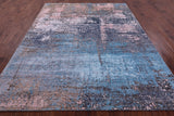 Abstract Contemporary Handmade Wool & Silk Rug - 7' 11" X 10' 0" - Golden Nile