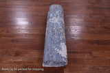 Abstract Contemporary Hand Knotted Wool & Silk Rug - 8' 11" X 11' 11" - Golden Nile