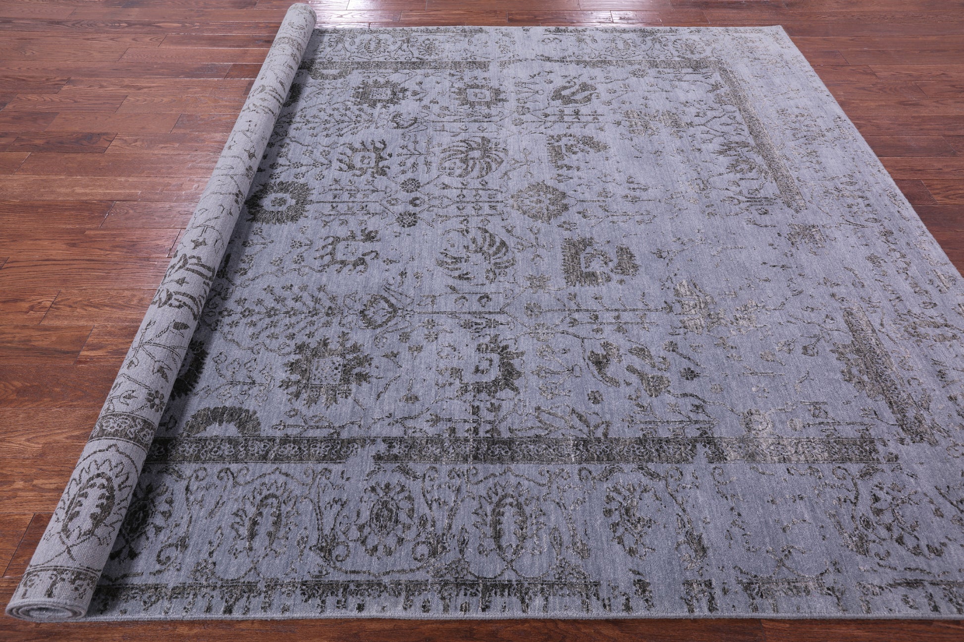 Persian Tabriz Handmade Wool & Silk Rug - 8' 0" X 9' 9" - Golden Nile