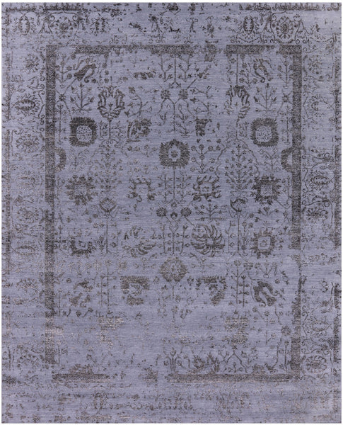 Persian Tabriz Handmade Wool & Silk Rug - 8' 0" X 9' 9" - Golden Nile