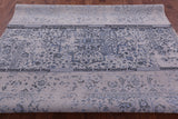 Grey Persian Fine Serapi Hand Knotted Wool & Silk Rug - 7' 11" X 9' 9" - Golden Nile