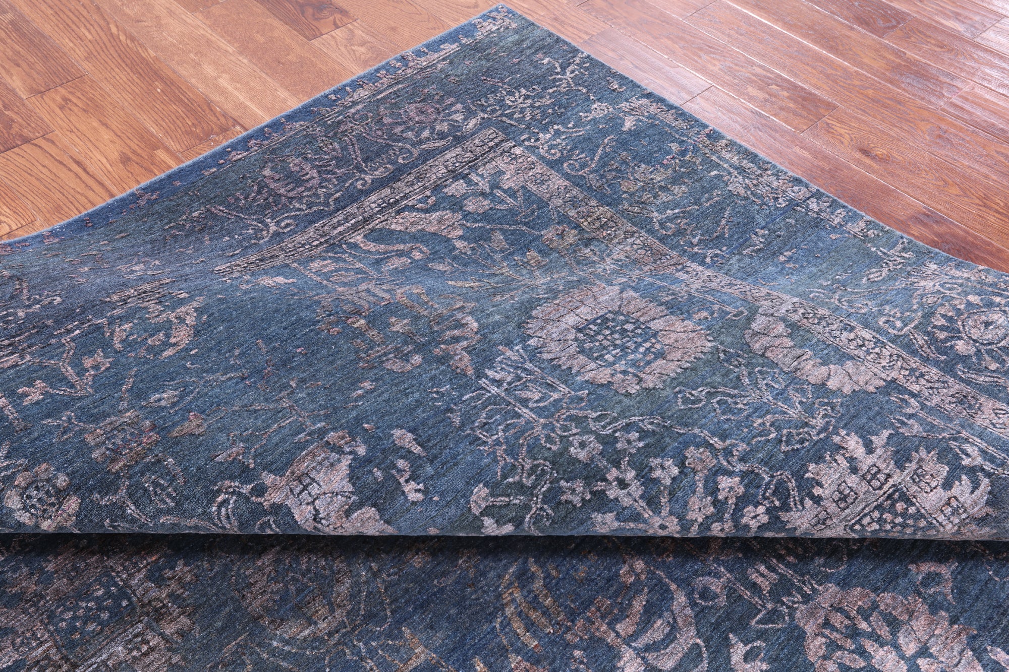 Persian Tabriz Handmade Wool & Silk Rug - 8' 0" X 9' 10" - Golden Nile