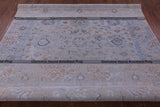 Grey Persian Tabriz Hand Knotted Wool & Silk Rug - 8' 0" X 9' 9" - Golden Nile