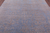 Grey Persian Hand Knotted Wool & Silk Rug - 8' 1" X 10' 1" - Golden Nile