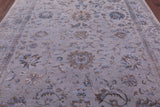 Grey Persian Tabriz Hand Knotted Wool & Silk Rug - 8' 1" X 9' 10" - Golden Nile