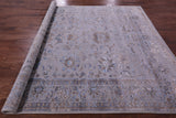 Grey Persian Tabriz Hand Knotted Wool & Silk Rug - 8' 1" X 9' 10" - Golden Nile