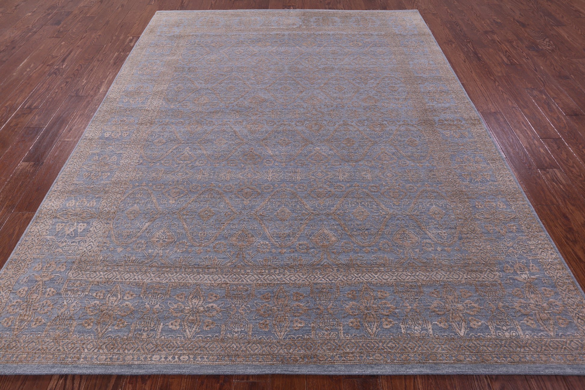 Persian Tabriz Hand Knotted Wool & Silk Rug - 7' 11" X 9' 9" - Golden Nile
