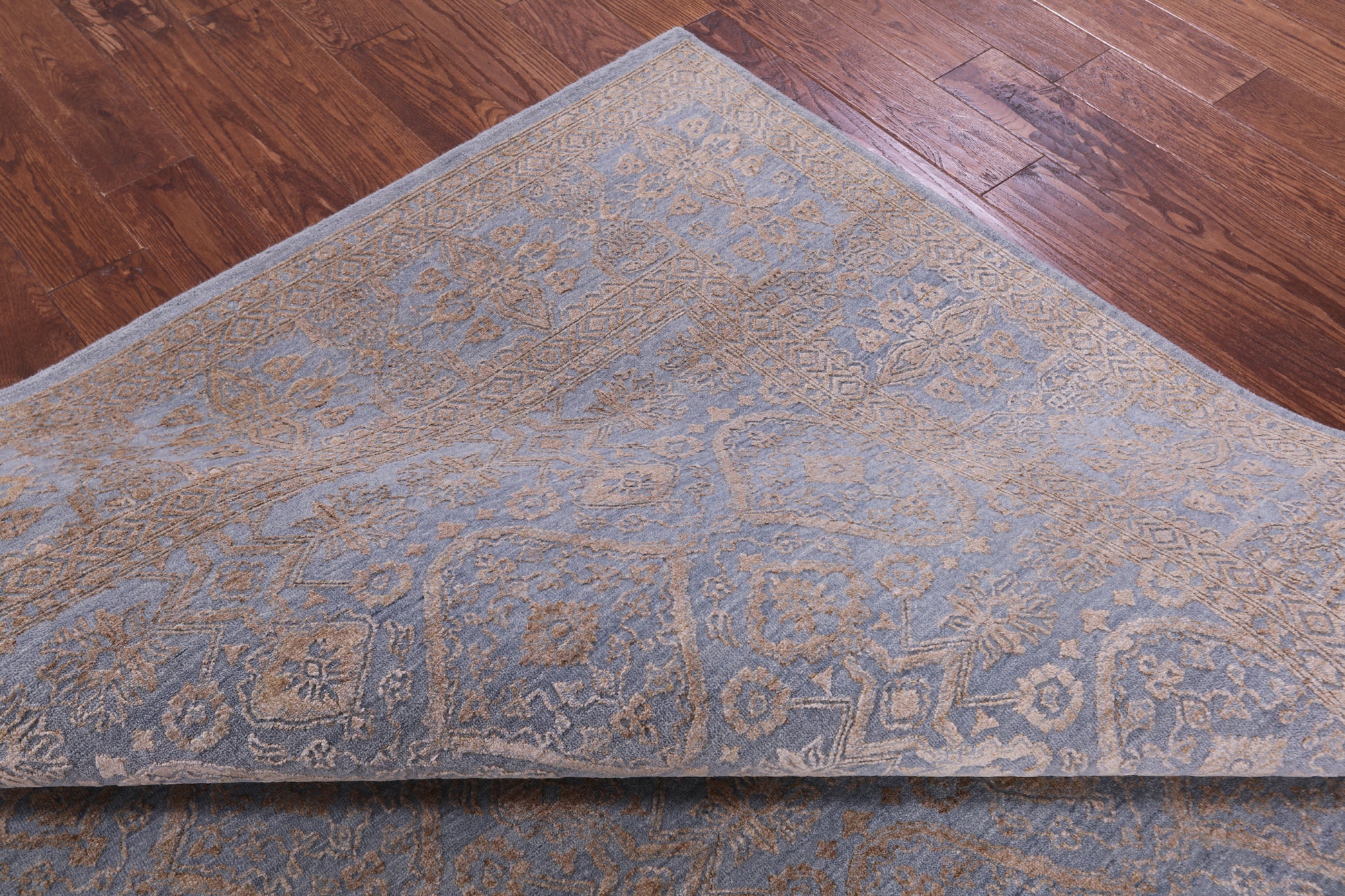 Persian Tabriz Hand Knotted Wool & Silk Rug - 7' 11" X 9' 9" - Golden Nile