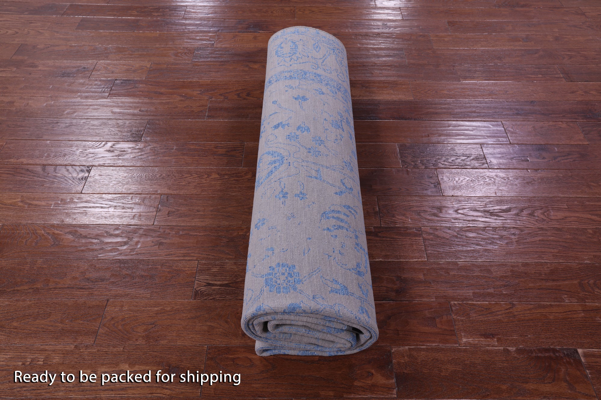 Grey Persian Hand Knotted Wool & Silk Rug - 8' 0" X 9' 11" - Golden Nile