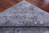 Grey Persian Tabriz Hand Knotted Wool & Silk Rug - 8' 0" X 10' 0" - Golden Nile