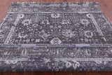 Grey Persian Tabriz Hand Knotted Wool & Silk Rug - 8' 0" X 10' 0" - Golden Nile