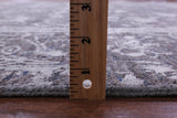 Grey Persian Tabriz Hand Knotted Wool & Silk Rug - 8' 0" X 10' 0" - Golden Nile
