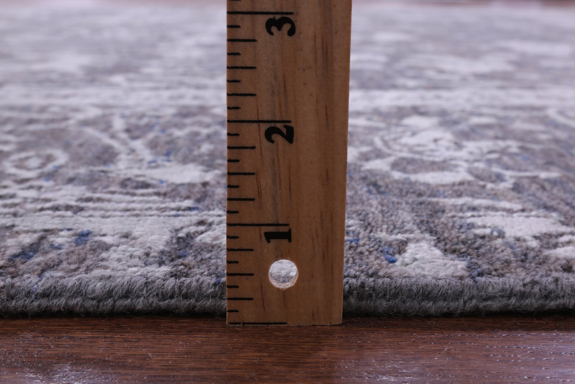 Grey Persian Tabriz Hand Knotted Wool & Silk Rug - 8' 0" X 10' 0" - Golden Nile