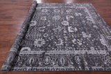 Grey Persian Tabriz Hand Knotted Wool & Silk Rug - 8' 0" X 10' 0" - Golden Nile