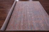 Grey Persian Fine Serapi Hand Knotted Wool & Silk Rug - 8' 0" X 10' 1" - Golden Nile
