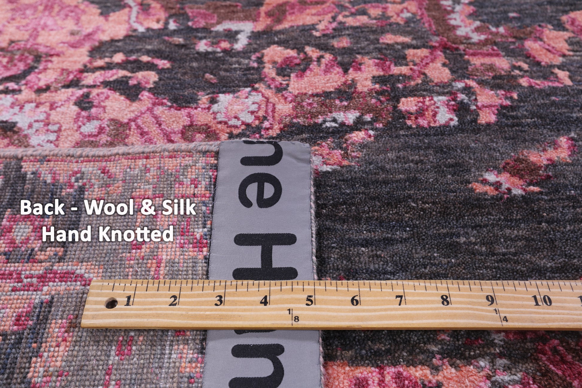 Abstract Contemporary Handmade Wool & Silk Rug - 8' 0" X 10' 0" - Golden Nile
