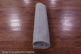 Grey Persian Tabriz Hand Knotted Wool & Silk Rug - 8' 0" X 9' 8" - Golden Nile