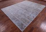 Persian Fine Serapi Hand Knotted Wool & Silk Rug - 7' 10" X 10' 0" - Golden Nile