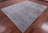 Persian Fine Serapi Hand Knotted Wool & Silk Rug - 8' 0" X 9' 10" - Golden Nile