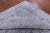 Blue Persian Tabriz Hand Knotted Wool & Silk Rug - 7' 11" X 10' 2" - Golden Nile
