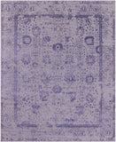 Grey Persian Tabriz Hand Knotted Wool & Silk Rug - 7' 11" X 9' 8" - Golden Nile