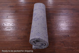 Grey Persian Tabriz Hand Knotted Wool & Silk Rug - 7' 11" X 9' 8" - Golden Nile