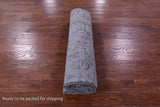 Grey Persian Tabriz Hand Knotted Wool & Silk Rug - 7' 11" X 10' 3" - Golden Nile