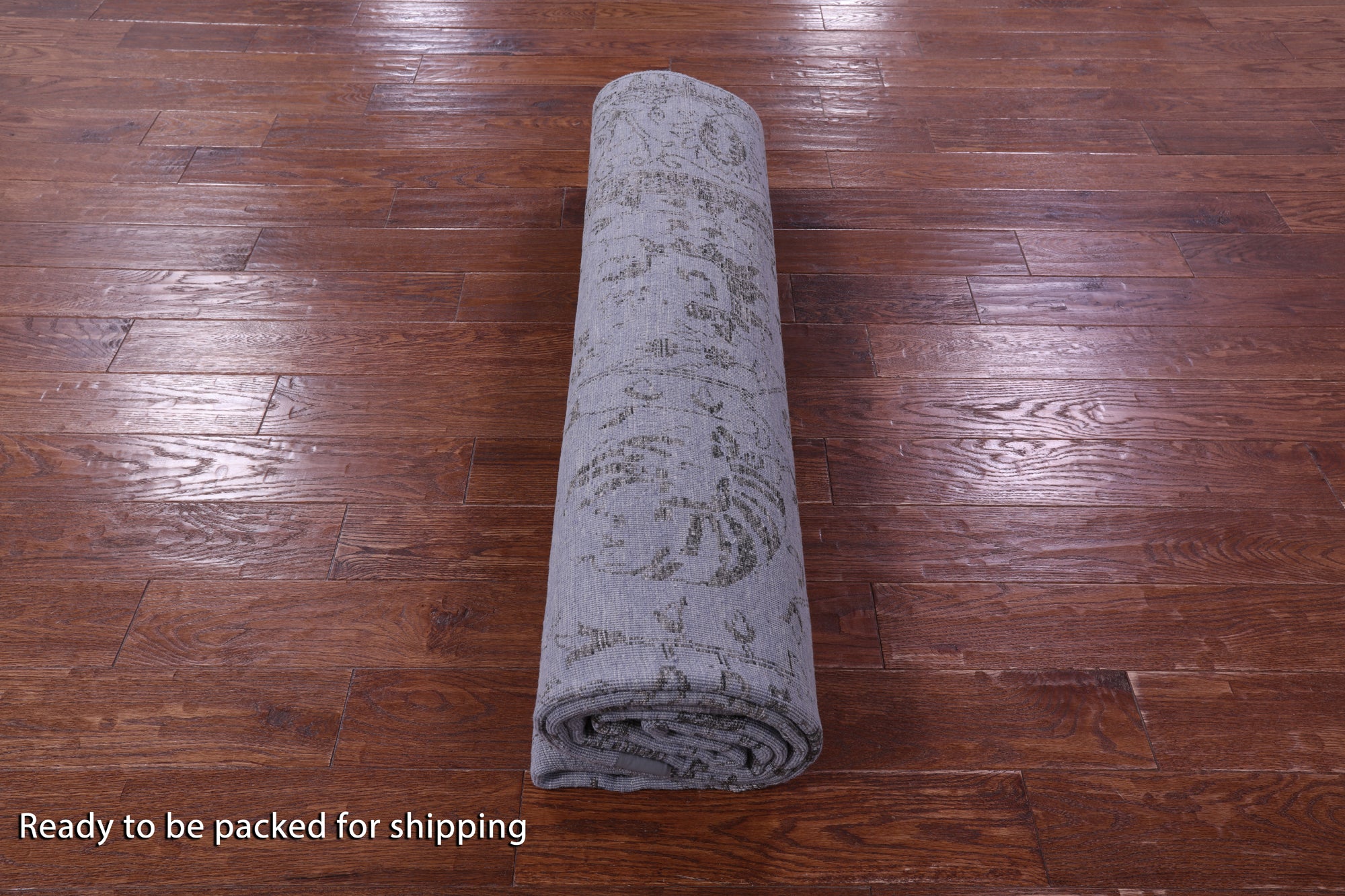 Grey Persian Tabriz Hand Knotted Wool & Silk Rug - 7' 11" X 10' 3" - Golden Nile
